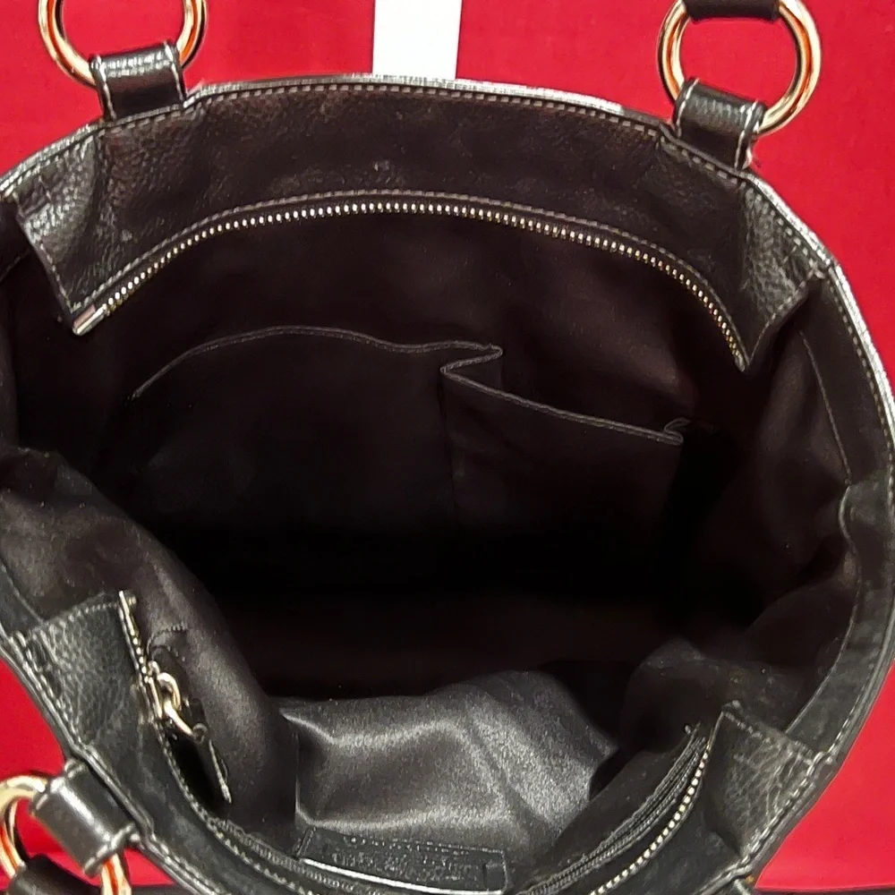 Coach Soft Black Leather Shoulder Bag